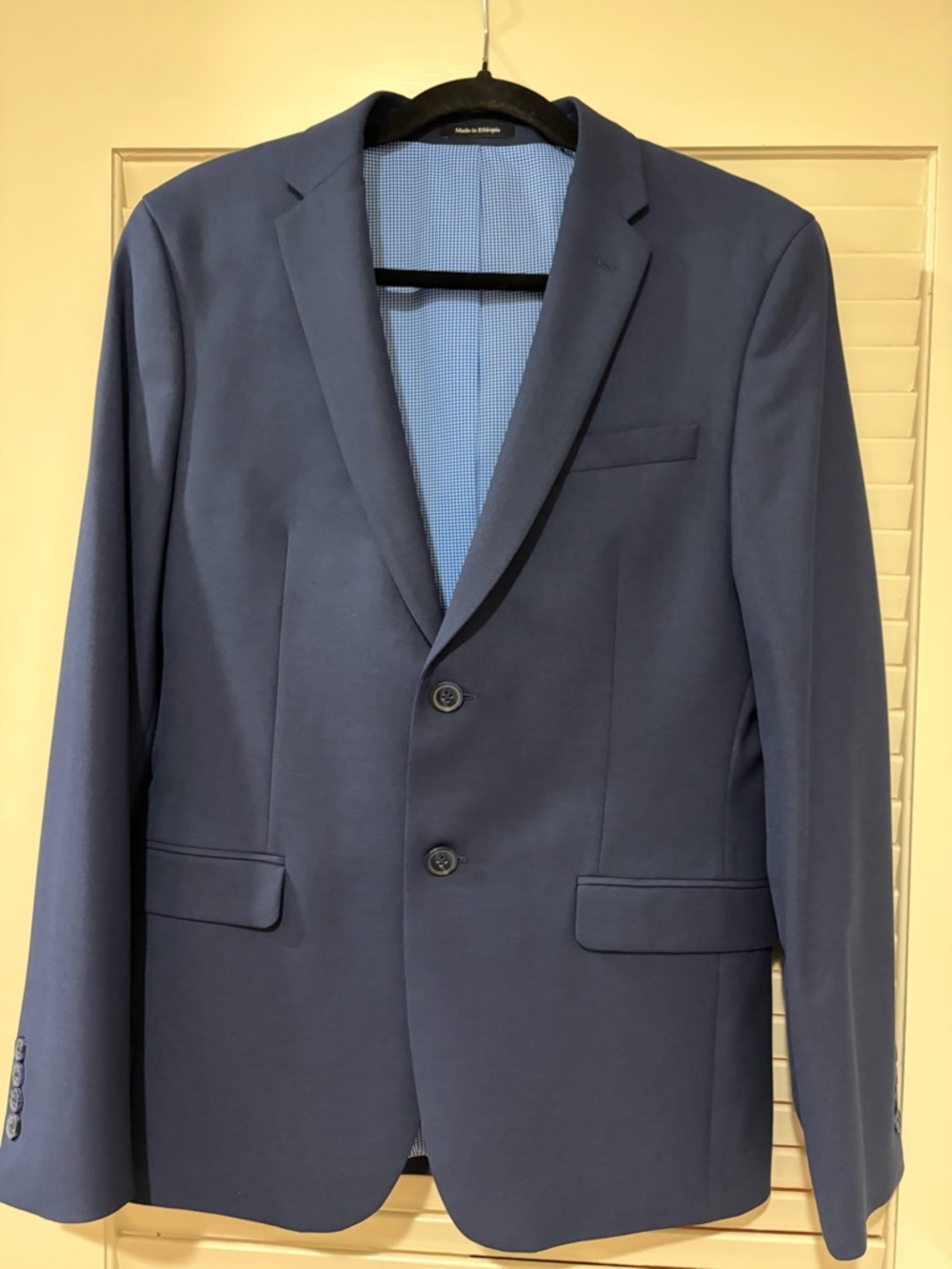 Egara Men's Blue Two-Button Sport Coat